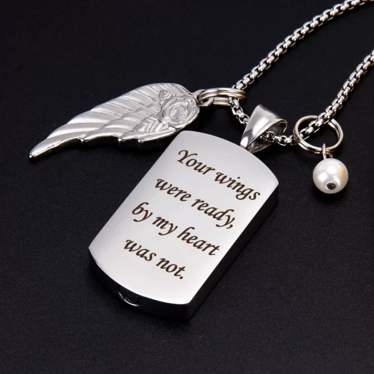 Tactical Memorial Necklace - Laser Engraved Pet Name/Paw Print Urn｜For Men Who Carry Love in Silence