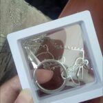 Custom Paw Print Necklace - Laser Engraved Pet Name & Date｜Memorial Jewelry for Cat & Dog Lovers-Every paw print tells a story photo review