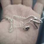 Custom Paw Print Necklace - Laser Engraved Pet Name & Date｜Memorial Jewelry for Cat & Dog Lovers-Every paw print tells a story photo review