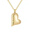 Forever In My Heart' Cremation Necklace | Simple Stainless Steel Heart Pet Ashes Keepsake