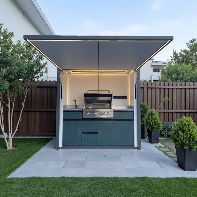 Standard Modular Outdoor Kitchen with Scalable Units
