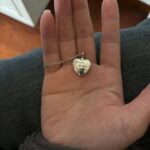 Silver pet ash necklaces paw print heart urn necklace for ashes memorial jewelry for pet Loss photo review